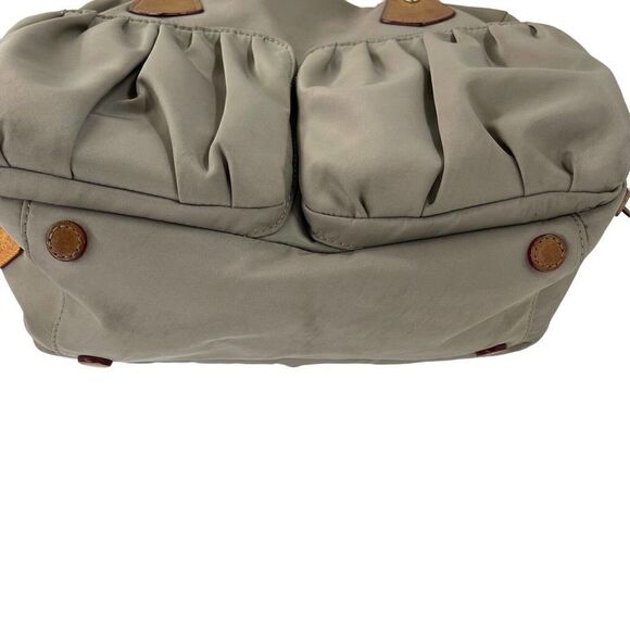 MZ Wallace Purse Nylon Taupe Handbag Shoulder Bag Pockets Every Day Bag Organize - Picture 4 of 12
